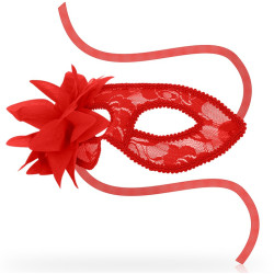 OHMAMA Masque OHMAMA Dentelle et Fleur Rouge